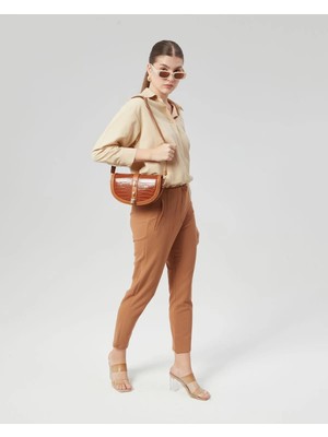 Torime Kroko, Kilit Detaylı Uzun Saplı Çapraz Kol & Omuz Çantası