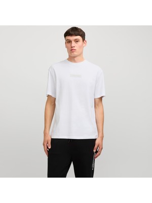 Jack & Jones Erkek Gögüs Logo Baskili Tisört - Taka