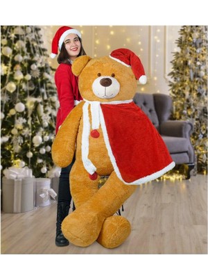 Özgüner Oyuncak Pababo 160 cm Yılbaşı Şapka  ve  Pelerinli Ayıcık