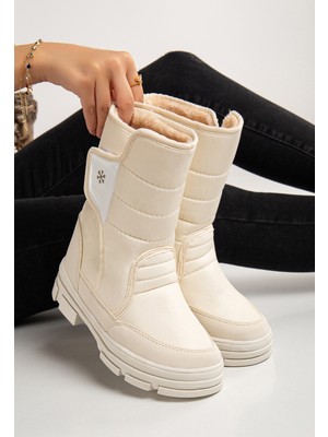 Khayt Diva Termal Kürklü Bantlı Soğuk Dayanıklı Kadın Bot