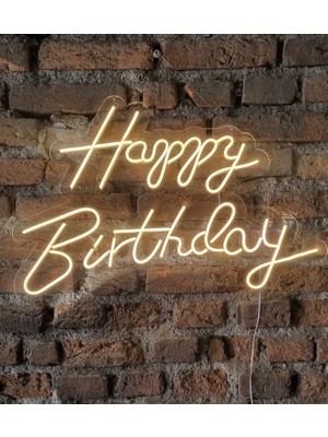 Onsan Happy Birthday Neon LED Duvar Aydınlatması