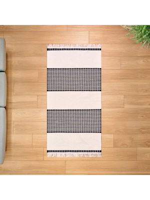 Evidea Soft Amari Çift Taraflı Mutfak Halısı - Ekru - 80X150 cm