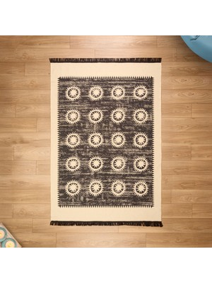 Evidea Soft Borgar Çift Taraflı Kilim - Krem - 160X230 cm