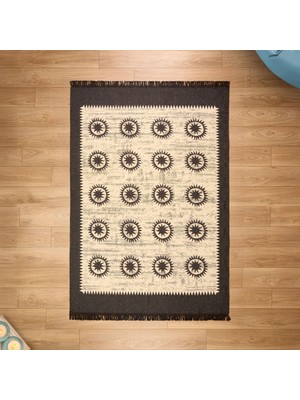 Evidea Soft Borgar Çift Taraflı Kilim - Krem - 160X230 cm