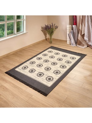 Evidea Soft Borgar Çift Taraflı Kilim - Krem - 160X230 cm