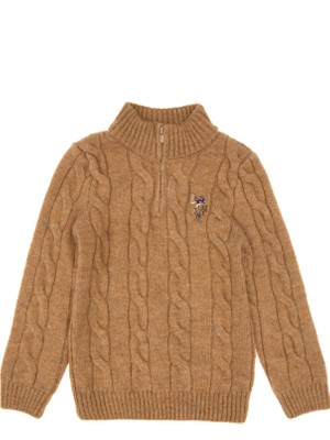 U.s. Polo Assn. Erkek Çocuk Camel Melanj Kazak /triko 50293063-VR122