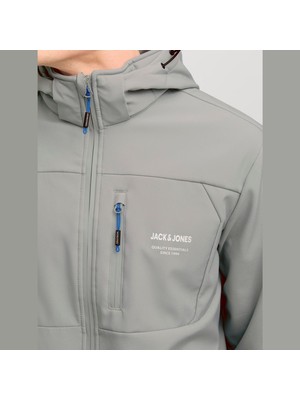 Jack & Jones Erkek Logo Detayli Kapüsonlu Ceket - Theo