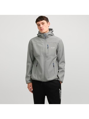 Jack & Jones Erkek Logo Detayli Kapüsonlu Ceket - Theo