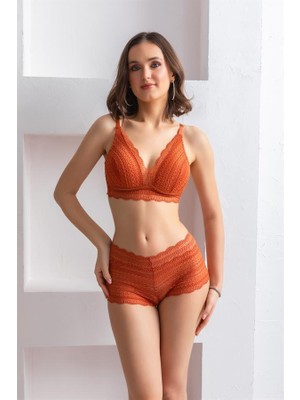 Beruflic Bralet Sütyen Boxer Takım Kiremit (BRF31813)