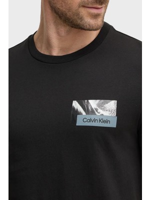 Calvin Klein Baskılı Pamuk Regular Fit Bisiklet Yaka T Shirt K10K113799BEH Erkek T Shirt K10K113799 Beh