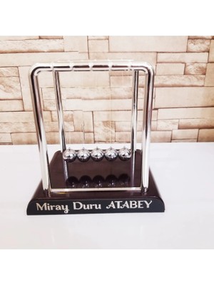 Kişiye Özel Büyük Boy Newton Denge Topu Balance Balls Isimlik