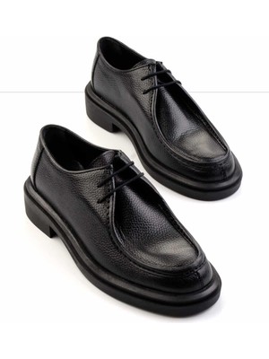 Bambi Siyah Floter Hakiki Deri Erkek Casual Ayakkabı E01600620840