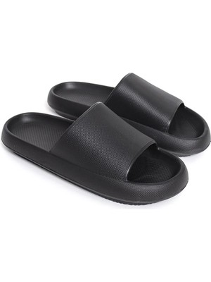 TRL001 Poliüretan Erkek Terlik Sıyah