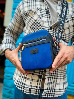 CH102 Stealht Kare Erkek Çanta Sıyah/mavı