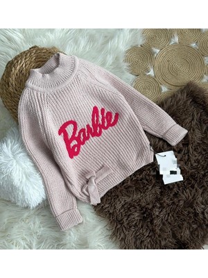 Yeni Sezon Balıkçı Yaka Punch Nakışlı Triko Kazak