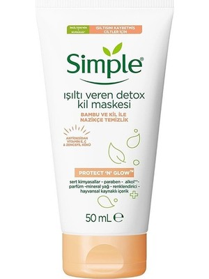 Simple Protect & Glow Detox Işıltı Veren Kil Maskesi 50 ml