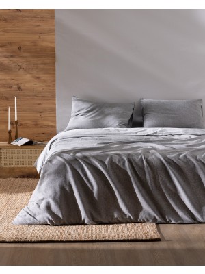 Madame Coco Nuage King Size %100 Pamuk İpliği Boyalı Nevresim Takımı - Antrasit