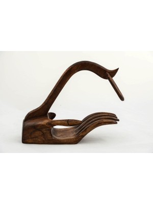 Tik Ağacı El Şaraplık Dekoratif Hediyelik