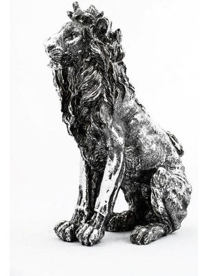 Polyester Dekoratif Aslan Biblo 38 cm Dekoratif Hediyelik