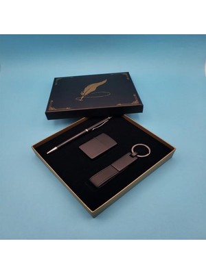 Siyah Anahtarlık Çakmak Tükenmez Kalem Dekoratif Hediyelik