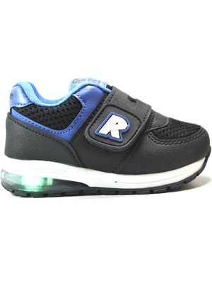 Onlo Ayakkabı RM.054 Cırtlı Yumuşak Ped Iç Taban Işıklı Erkek Bebek Spor Ayakkabı