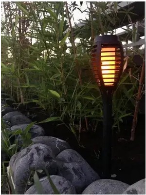 Dervis'İN Solar Alev Efektli Bahçe Lambası