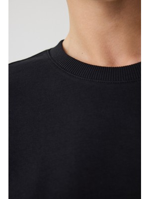 Penti Stitch Detailed Active Siyah Sweatshirt