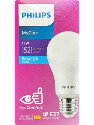 Philips 13W (100W) 6500K (Beyaz Işık) E27 Duylu LED Ampul