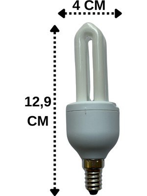 Philips 8W (42W) 2700K (Sarı Işık) E14 Duylu (İnce Duy) Floresan Ampul