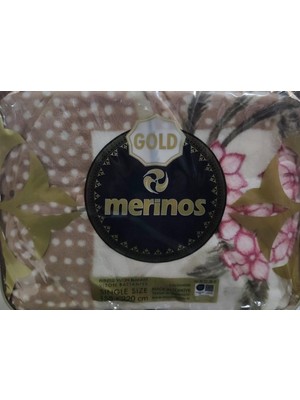 Merinos Gold 2 kg Tek Kişilik Battaniye 155 x 220 Pembe Kahverengi