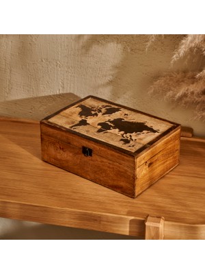 Bella Maison Yuro Mango Ağacı Dekoratif Kutu Naturel (30x20x12 cm)
