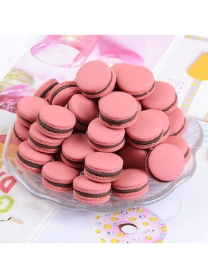 Renjie Shop C Çok Renkli Stil D Macaron Kurabiye Şeker Oyuncak Reçine Düz Sırtlı Cabochon Saç Tokası Telefon Kılıfı Kendin Yap Aksesuarları (Yurt Dışından)