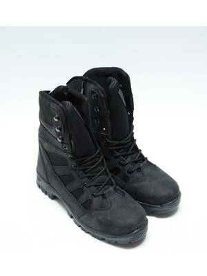 Eymen Shoes Forza Yüksek Boğazlı Günlük Bağcıklı Erkek Bot, Siyah (Ladik)