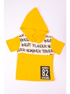 HÇM Erkek Çocuk Tshirt Kapşonlu Baskılı A21