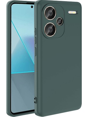 ZORE Xiaomi Redmi Note 13 Pro Plus 5g Uyumlu Kılıf Zore Mara Lansman Kapak-Koyu Yeşil