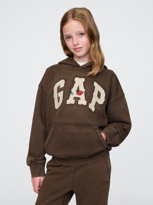 Erkek Çocuk Kahverengi Gap Logo Vintage Soft Western Sweatshirt