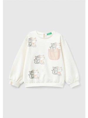 United Colors Of Benetton Kız Bebek Sweatshirt 10FQ