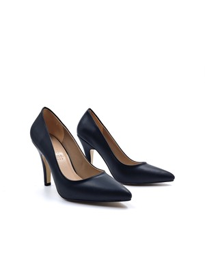 Caprito CAP437 Klasik 8 cm Topuklu Siyah Kadın Stiletto Ayakkabı