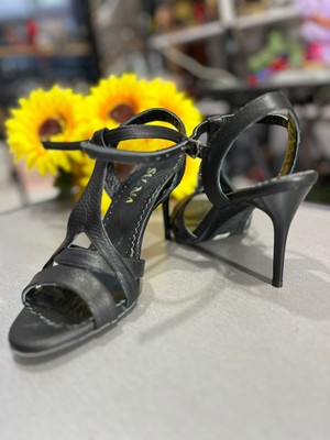 Suna Siyah Mirada 8,5 cm 13 Pont Topuk Boyu Tango, Dans ve Abiye Ayakkabı