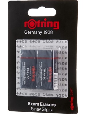 Rotring Sınav Silgisi, Orta Boy, 2'li Paket