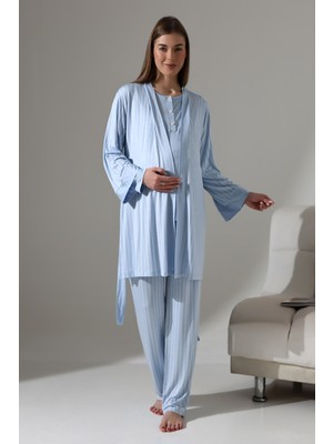 Likapa Likapashop 3'lü Hamile Pijama Takımı