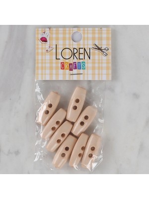 Loren Crafts Pudra Pembe 8 Li Çoban Düğmesi - 69