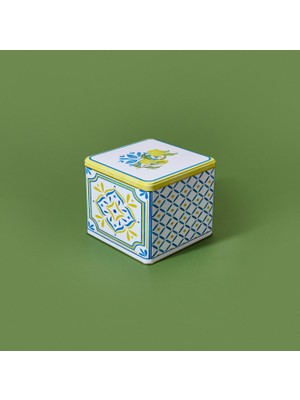 Sarkap Limon Desenli Kare Kutu - Renkli - 14 cm