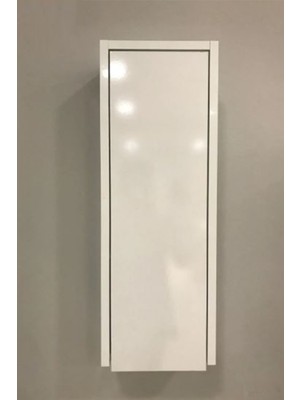 Özceden Çok Amaçlı Banyo Boy Dolabı 70 cm Mdf Parlak Beyaz