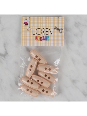 Loren Crafts Pudra Rengi 8 Li Çoban Düğmesi - 82