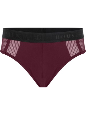 House Of Silk Fleur Tül Erkek Slip Külot Bordo