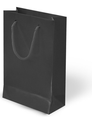 Cmk 26X40X8 Ip Askılı Lüks Karton Çanta  -Mat Siyah-