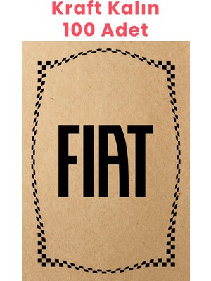 Kraft 120GR Fiat Oto Paspas Kağıdı 100 Adet - 35X50CM - Kalın Kağıt Baskılı