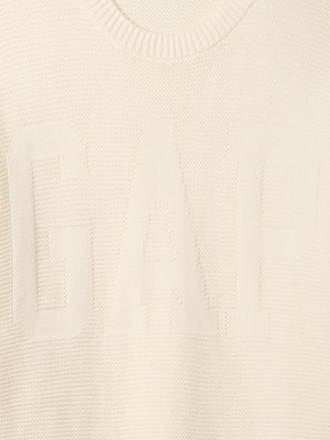 Gap Kadın Kırık Beyaz Gap Logo Oversize Kazak