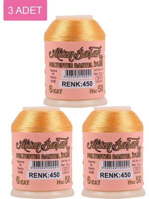 3 Adet  Oya ve Dantel İpi 20 gr  No: 450